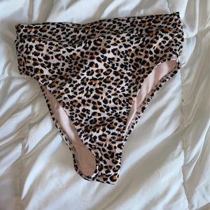 High waisted swim bottoms